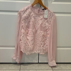 Soprano Blush Lace Blouse